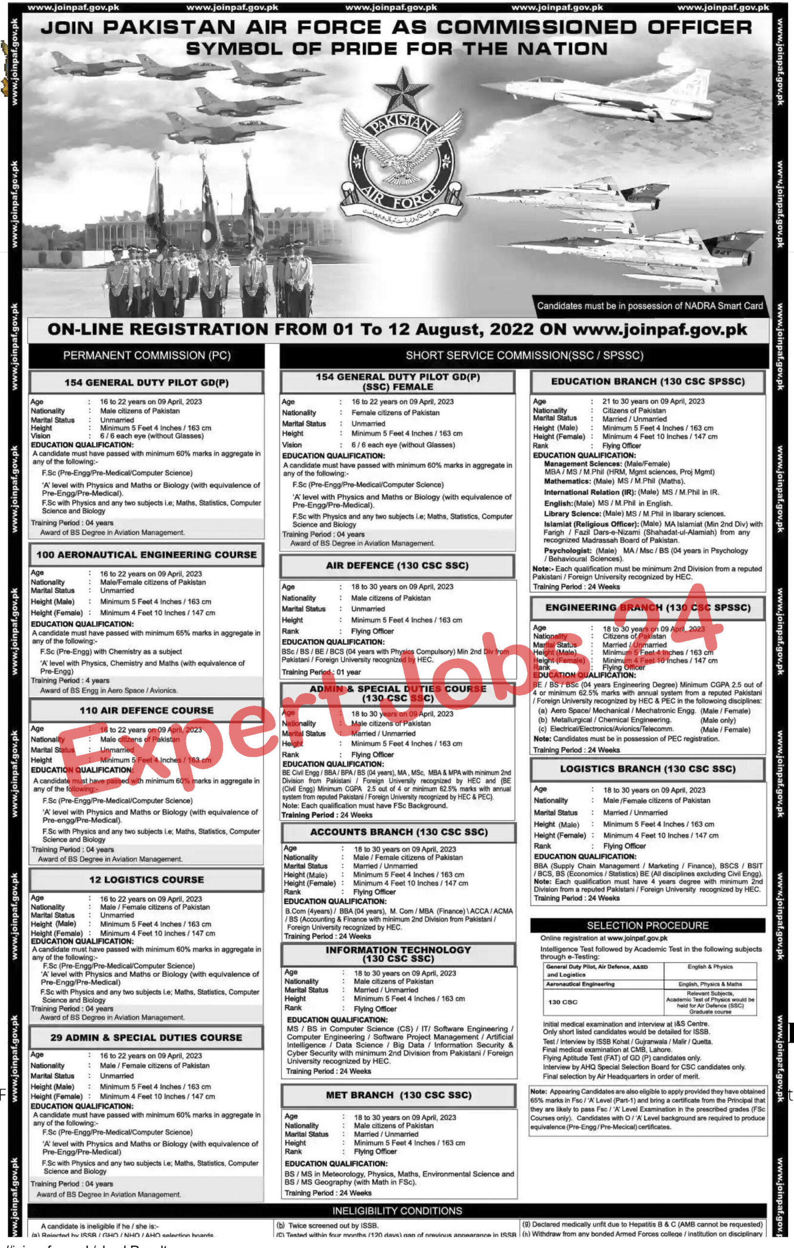 How to Apply in PAF Jobs 2022