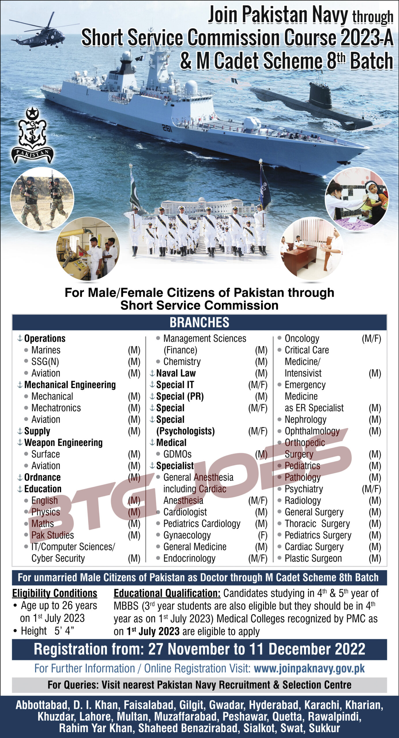 Pak Navy Commission Jobs