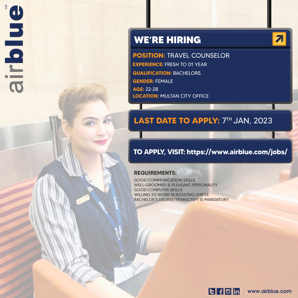 AirBlue Latest Jobs 2023